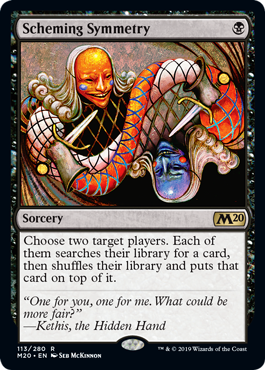 Scheming Symmetry (Magic 2020 Core Set) Near Mint Foil
