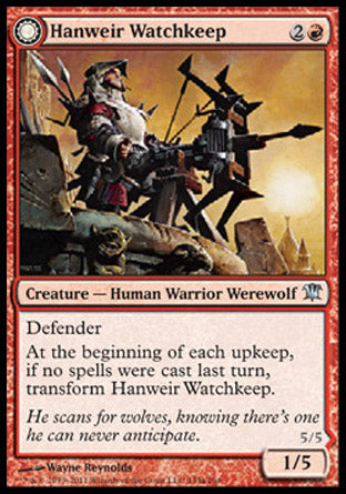 Hanweir Watchkeep (Bane of Hanweir) (Innistrad) Near Mint Foil