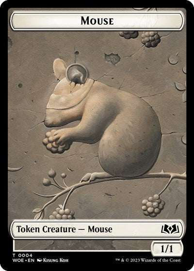 Mouse / Food (0010) Double-Sided Token (Wilds of Eldraine) Near Mint