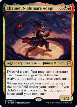 Chainer, Nightmare Adept (Commander 2019) Near Mint Foil