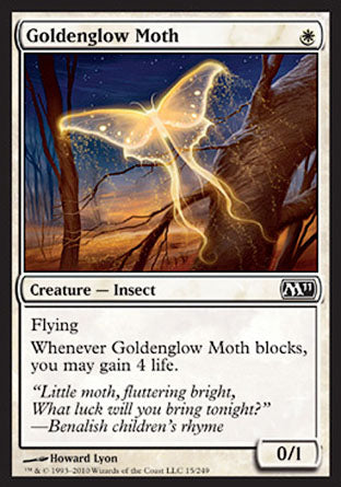 Goldenglow Moth (Magic 2011 Core Set) Near Mint Foil