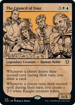 The Council of Four (Showcase) (Commander Legends: Battle for Baldur's Gate) Near Mint Foil