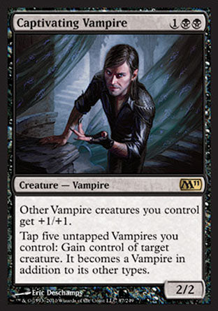 Captivating Vampire (Magic 2011 Core Set) Near Mint Foil