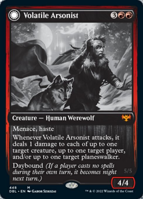 Volatile Arsonist / Dire-Strain Anarchist (Innistrad: Double Feature) Near Mint