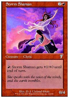 Storm Shaman (7th Edition) Light Play Foil