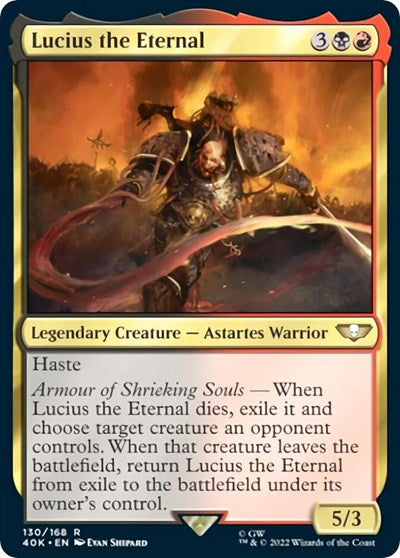 Lucius the Eternal (Surge Foil) (Universes Beyond: Warhammer 40K) Near Mint