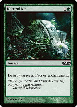 Naturalize (Magic 2013 Core Set) Near Mint Foil