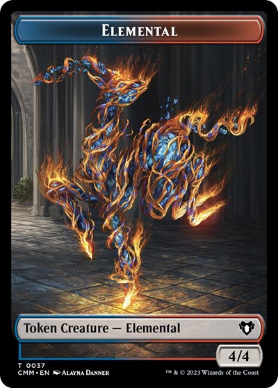 Elemental Token (0037) (Commander Masters) Near Mint