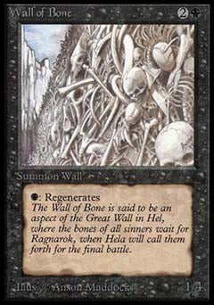 Wall of Bone (Alpha) Near Mint