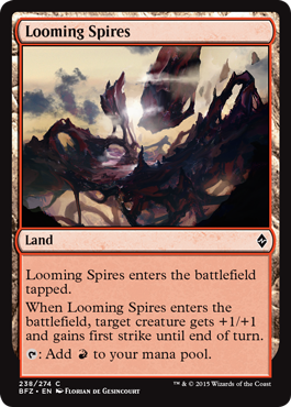 Looming Spires (Battle for Zendikar) Near Mint Foil