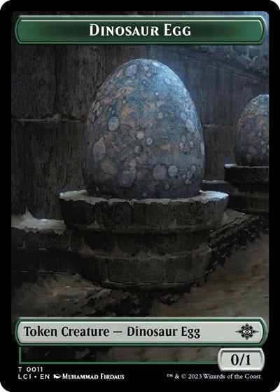 Dinosaur Egg / Dinosaur (0010) Double-Sided Token (The Lost Caverns of Ixalan) Near Mint