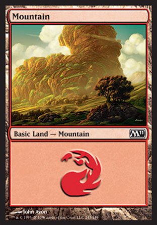 Mountain (243) (Magic 2011 Core Set) Near Mint Foil