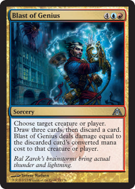 Blast of Genius (Dragon's Maze) Near Mint Foil