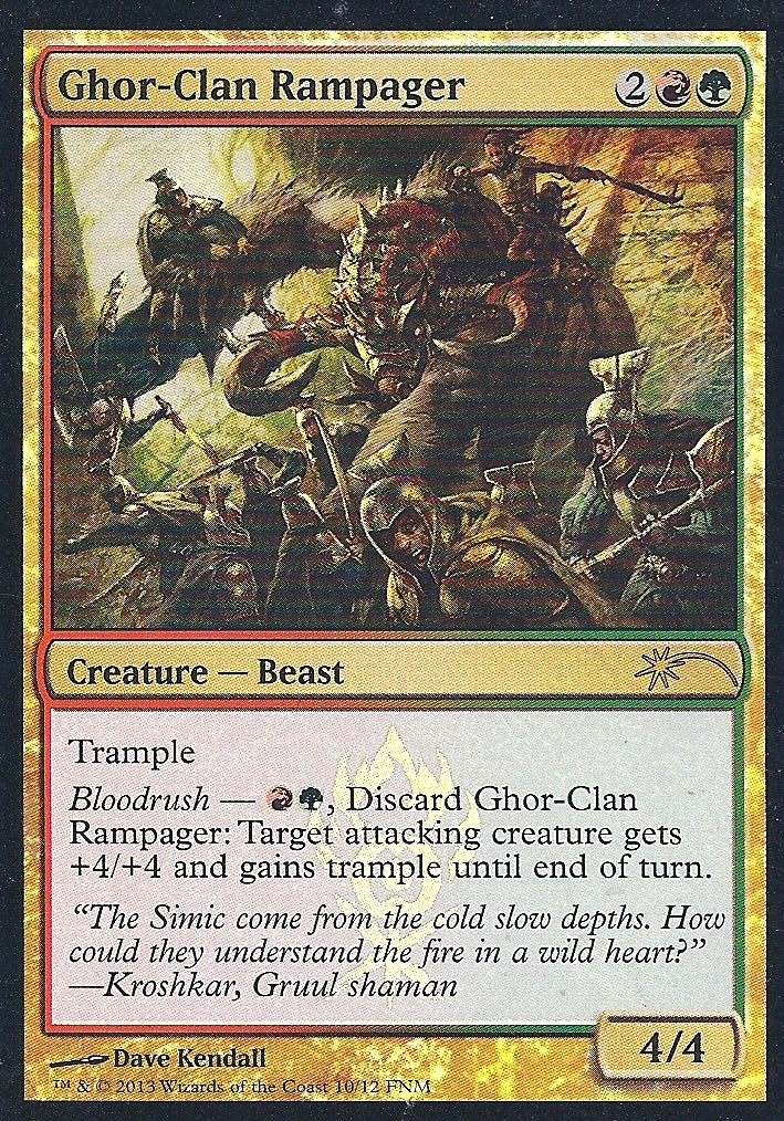 Ghor-Clan Rampager FNM (Promotional Cards) Near Mint Foil