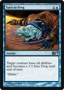 Turn to Frog (Magic 2012 Core Set) Near Mint Foil