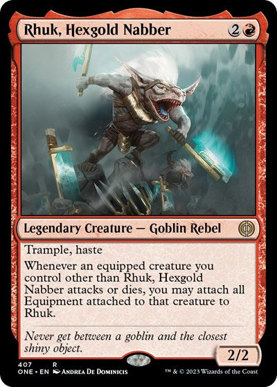 Rhuk, Hexgold Nabber (Phyrexia: All Will Be One) Near Mint Foil