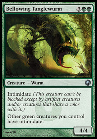 Bellowing Tanglewurm (Scars of Mirrodin) Near Mint Foil