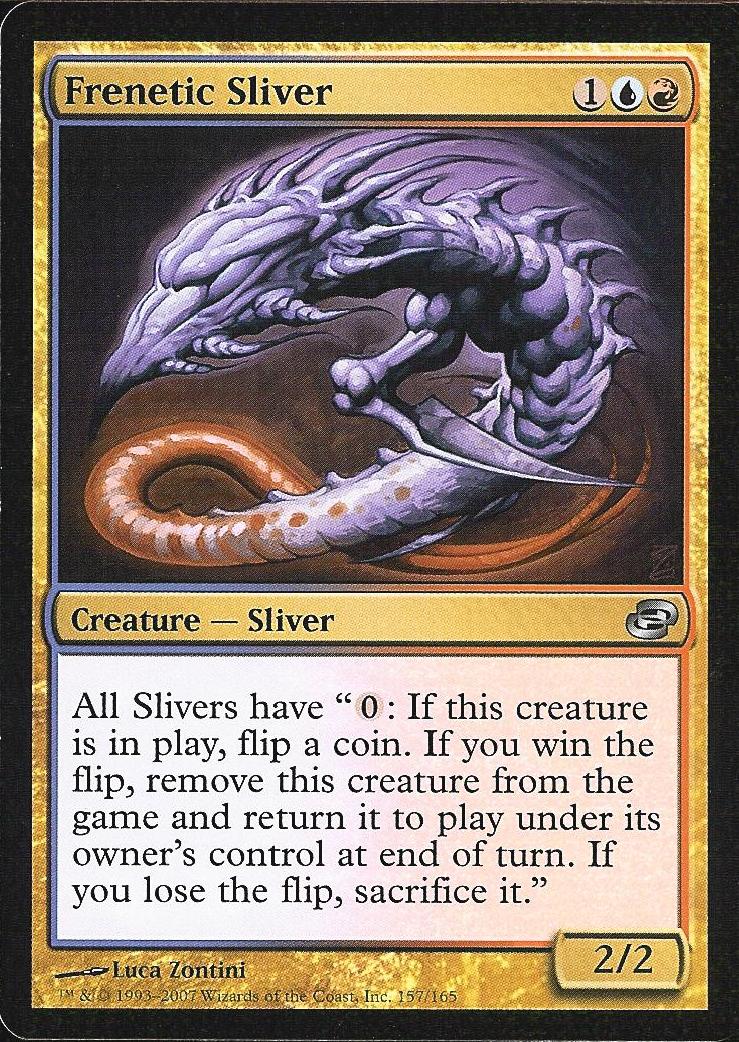 Frenetic Sliver (Planar Chaos) Near Mint Foil