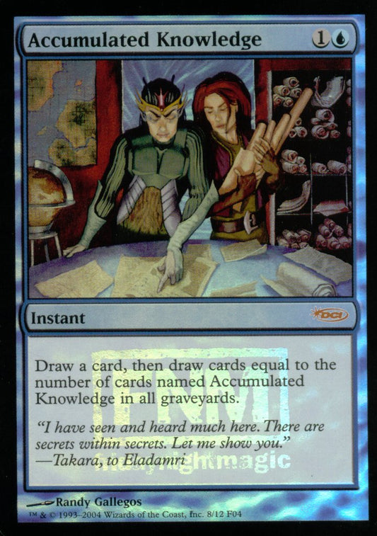Accumulated Knowledge (DCI) (Promotional Cards) Light Play Foil