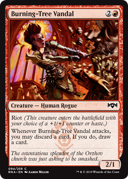Burning-Tree Vandal (Ravnica Allegiance) Near Mint Foil