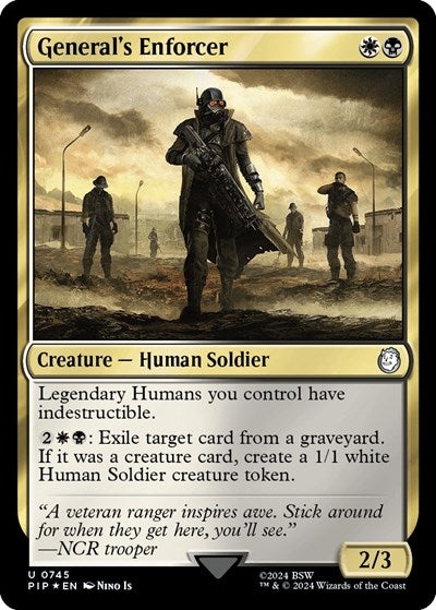 General's Enforcer (Surge Foil) (Universes Beyond: Fallout) Near Mint
