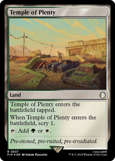 Temple of Plenty (Surge Foil) (Universes Beyond: Fallout) Near Mint