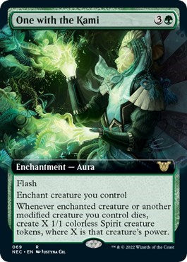 One with the Kami (Extended Art) (Commander: Kamigawa: Neon Dynasty) Near Mint