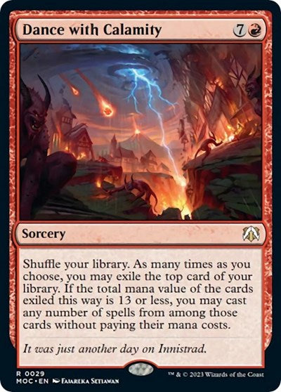 Dance with Calamity (Commander: March of the Machine) Near Mint