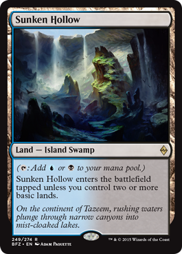 Sunken Hollow (Battle for Zendikar) Near Mint Foil