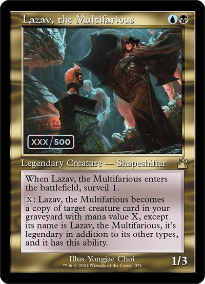 Lazav, the Multifarious (Retro Frame) (Serial Numbered) (Ravnica Remastered) Near Mint