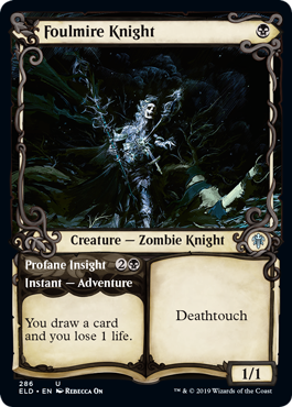 Foulmire Knight (Showcase) (Throne of Eldraine) Near Mint