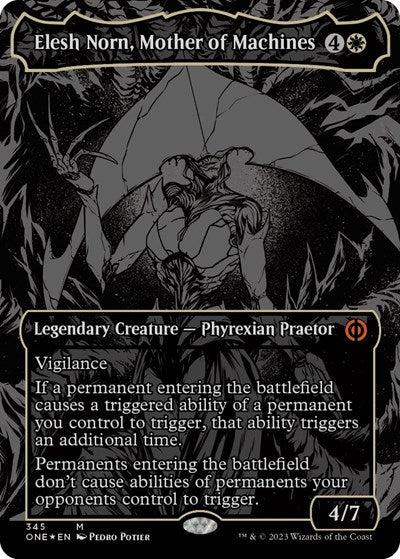 Elesh Norn, Mother of Machines (Oil Slick Raised Foil) (Phyrexia: All Will Be One) Near Mint