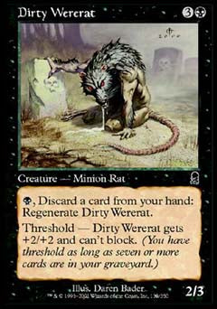 Dirty Wererat (Odyssey) Near Mint Foil