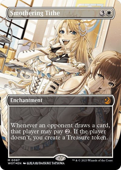 Smothering Tithe (Anime Borderless) (Confetti Foil) (Wilds of Eldraine: Enchanting Tales) Near Mint