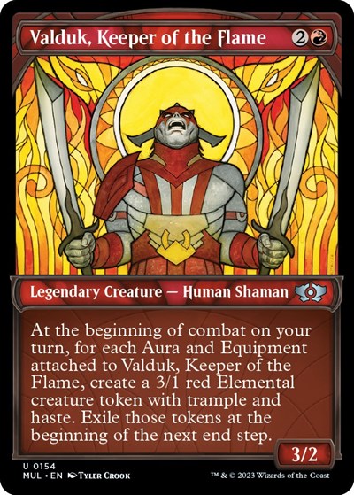 Valduk, Keeper of the Flame (Halo Foil) (March of the Machine: Multiverse Legends) Near Mint