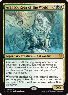 Arahbo, Roar of the World (Commander 2017) Near Mint Foil
