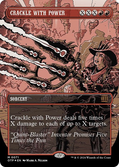 Crackle with Power (Textured Foil) (Outlaws of Thunder Junction: Breaking News) Near Mint