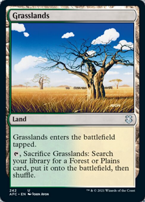 Grasslands (Commander 2021 Forgotten Realms) Near Mint