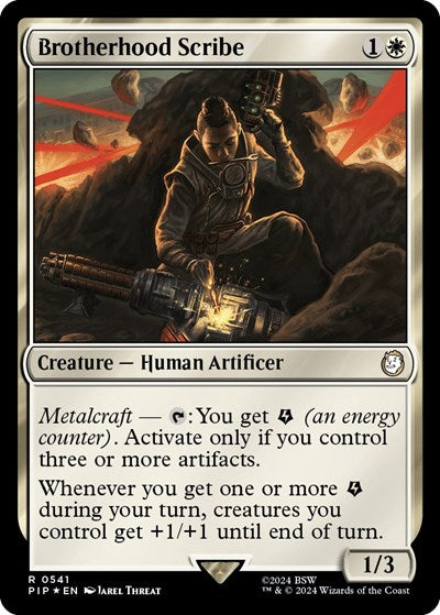 Brotherhood Scribe (Surge Foil) (Universes Beyond: Fallout) Near Mint