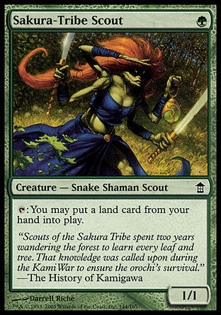 Sakura-Tribe Scout (Saviors of Kamigawa) Near Mint Foil