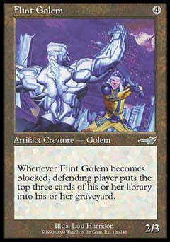 Flint Golem (Nemesis) Light Play Foil