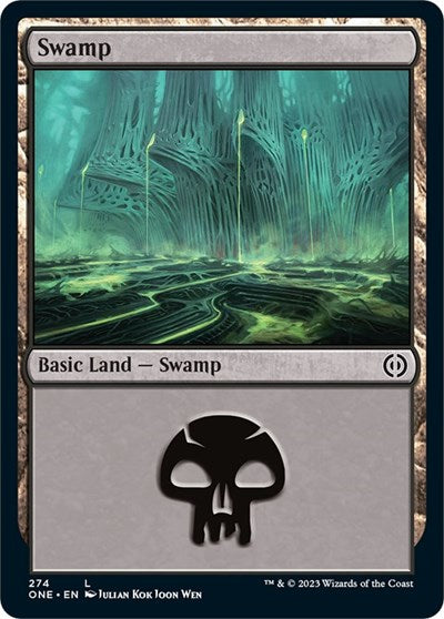 Swamp (274) (Phyrexia: All Will Be One) Near Mint