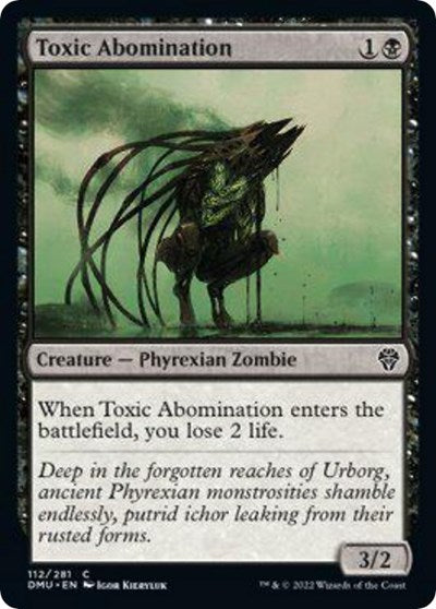 Toxic Abomination (Dominaria United) Near Mint Foil