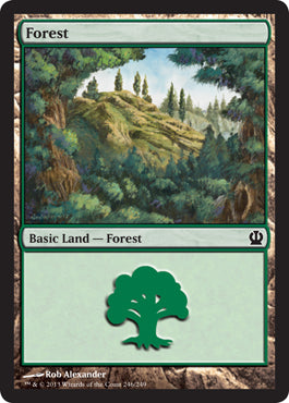 Forest (246) (Theros) Near Mint Foil