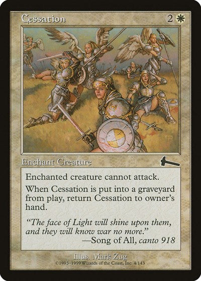 Cessation (Urza's Legacy) Light Play Foil