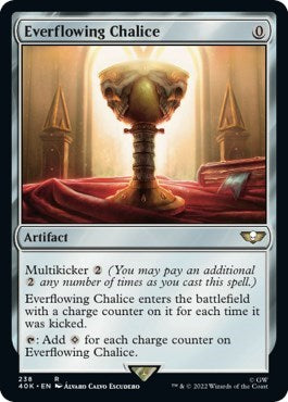 Everflowing Chalice (Surge Foil) (Universes Beyond: Warhammer 40K) Light Play Foil