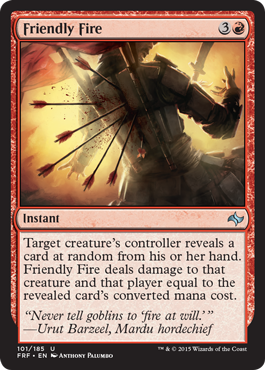 Friendly Fire (Fate Reforged) Near Mint Foil