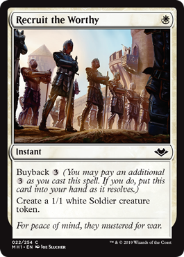 Recruit the Worthy (Modern Horizons) Near Mint Foil