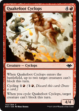 Quakefoot Cyclops (Modern Horizons) Near Mint Foil