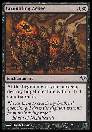 Crumbling Ashes (Eventide) Near Mint Foil